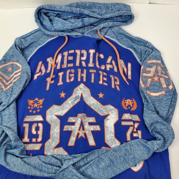 American Fighter Hoodie Lightweight Pullover MMA Fighter Training Mens Medium - Picture 3 of 7